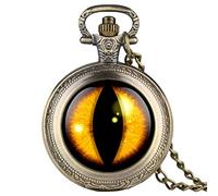 3UOOWWFA Gentlemen Pocket Watch, Dragon Eye Pocket Watch, Monster Eye Pendant, Cosplay Gift for Girls Boys