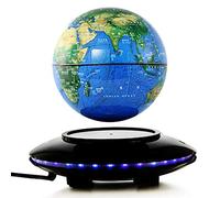 3UOOWWFA Geographical Globe, Floating Globe/Magnetic Levitation Globe/8 Inch Colorful LED Light/Educational Gift Tool for Kids/Home Desk Decoration, Starry Sky