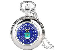 3UOOWWFA Men's Pocket Watch, Soviet Combat Star Pocket Watch, Russian Style Pendant, Gift for Friends and Family (Color : U.S. Airforce) (Soviet Combat Star) (Soviet Combat Star) (USA Airforce)