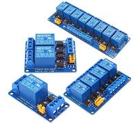 3V 3.3V 1/2/4/8 Channel Relay Module High and Low Level Trigger Dual Optocoupler Isolation 3.3V Relay Module(3.3V 4 Channel)