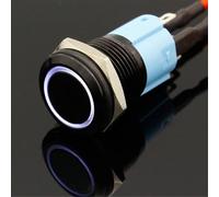 3V 5V 12V 24V 48V 110V 220V LED Locking 16mm Metal Push Button Switch 1Pcs(Switch socket,3V)