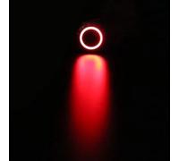 3V 5V 12V 24V 48V 220V LED Locking 16mm Oxidation Black Metal Push Button Switch Maintained Latching Push Button 1pcs(Red,48V)