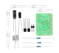 3v-5v Sound Controlled LED Lamp Module with Five Flashing Lights DIY Parts | Fr-4 Fiberglass Pcb, Integrated Circuit Operation, Compact Add-on for Makers, PC Modders, Stereos and Car Interiors