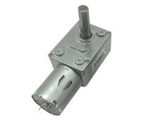 3V 6V 9V 12V 24V DC Worm Gearbox Engine Brush Motor DC 25MM Shaft Length Self-lock Electric Motor For JGY-370(Package R,40rpm,12V)