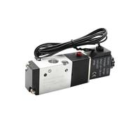 3V110-06 1/8" Solenoid Valve 3/2 Way Pneumatic Air Control Electric Gas Magnetic Alumium Body DC12V 24V AC110V 220V(3V110-06 Wire,DC12)