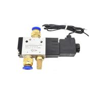 3V110-06 12V 1/8" Solenoid Valve 3 Way Pneumatic Air Control Electric Gas Magnetic Alumium Body(Led w 10mm Fitting,AC220V)