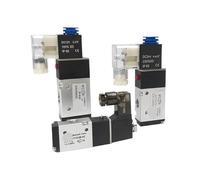 3V110-06/210-08/310-10NC/NO Pneumatic Solenoid Valve 3 Way 2 Position Air Directional Control DC12V DC24V AC220V(3V310-10-NC,AC110V)