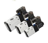 3V110-06 3V210-08 3V310-10 4V410-15 3 Way 2 Position Pneumatic Control Valve Solenoid Valves DC 12V 24V 1Pcs(3V110-06 PC8-01,DC12)