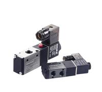 3V110 06 3V210 08 AC220V DC12V 24V 3 Way Port 2 Position Normally Closed Pneumatic Air Solenoid Valve(3V210-08 NC AC220V)