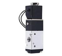 3V110-06 Pneumatic Solenoid Valve, 1/8" PT DC24V 2 Position 3 Way Normally Closed Single Coil Pilot-Operated Electric Air Valve for Industrial Automation
