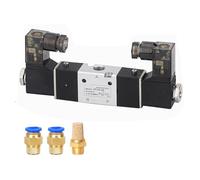 3V120-06 Pneumatic Air Solenoid Valve Two Position Three-Way AC220V DC24V DC12V AC110V AC24V Normally Closed(3V120-06-I-8mm,AC220V)