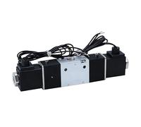 3V120-06 Pneumatic Solenoid Valve, 1/8" PT AC220V 2 Position 3 Way Normally Closed Double Coil Pilot-Operated Electric Air Valve for Industrial Automation