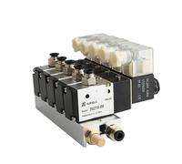 3V210-08-NC electromagnetic Normally Closed Solenoid Valve Block Confluence Valve Pneumatic Solenoid DC24v AC110v 220v 3 Ports(Ac110v 8 in 8 Out)