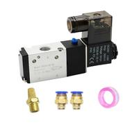 3V210-08 Pneumatic Solenoid Valve 3 Way 2 Position Air Directional Control DC12V DC24V AC110V AC220V(PC 12mm Fittings,DC24)