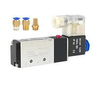3V210-08 Pneumatic Solenoid Valve 3 Way 2 Position Air Directional Control Valve 1Pcs(4mm Fittings-NO,AC24V)