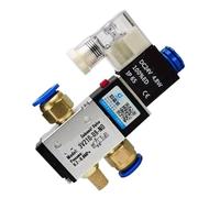 3V210-08NC 3V210-08-NO Two Position Three Normally Open and Normally Closed Pneumatic Solenoid Valve Air Valve(3V210-08-NO PC4-02,DC12V)