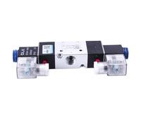 3V220-08 3V320-10 3V420-15 Pneumatic Air Solenoid Valve 3/2 Way AC220V DC12V Normally Closed Electromagnetic Valves(3v420-15 Pc6-04)
