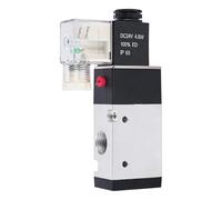 3V310-08 Pneumatic Solenoid Valve, 1/4" PT DC24V 2 Position 3 Way Normally Closed Single Coil Pilot-Operated Electric Air Valve for Industrial Automation