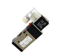 3V310-10 AC220V DC 12V 24V AC110V Solenoid Valve Electromagnetic Reversing Valve for Pneumatic Components(Purple)