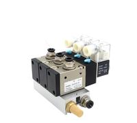 3V310-10-NO Normally Open Solenoid Valve Stations Block with Muffler Fitting Base Manifold DC12v DC24v AC110v AC220v(4 Stations)