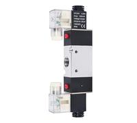 3V320-10 Pneumatic Solenoid Valve, 3/8" PT AC220V 2 Position 3 Way Normally Closed Double Coil Pilot-Operated Electric Air Valve for Industrial Automation