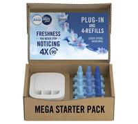 3Volution Plug In Air Freshener Starter Kit + 4 Refills, Odour Eliminator & Bathroom Air Freshener, Spring Awakening