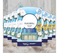 3Volution Plug-In Refill Air Freshener Odour Eliminator Refills - Home & Office Fragrance - COTTON FRESH Refill 20ml - Pack of 7 Ambi Pur,Full box