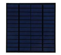 3W 12V Polycrystalline Silicon Solar Panel Module, High Efficiency Solar Board for Battery Charger, DIY Science Project with Resin Coating, Compact 14.4x14.5cm Design for Out