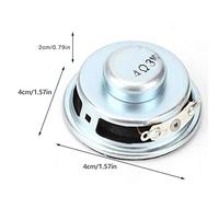 3W 4Ω Stereo Loudspeaker Horn Premium Magnet Rugged Metal Case for Amplifier Loud Clear Sound Long Service Life Easy to Install