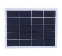 3W 5V Polycrystalline Silicon Solar Panel, Wireless Solar Charger for Small DC Batteries, Outdoor Camping Garden Light Power Supply with 5521 DC Plug, Portable Lightweight