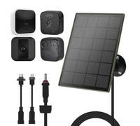 3W/5V Solar Panel with Biuld-in 6000mAh Batteries,Compatible with Blink Camera,for Blink Outdoor 4(4th Gen)/Outdoo/Indoor (3rd Gen) XT3 and XT/XT2 Camera,IP65,with 9.8ft/3m Cable,Easy to Install