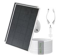 3W/5V Solar Panel with Built-in 6000mAh Battery,DC/USB-C/Micro USB Ports,Multi Device Charging,Compatible with Ring,eufy,Reolink,Blink,and Other Cameras,as Well as 5V Low-Power Devices,IP66 (2)