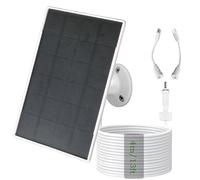 3W/5V Solar Panel with Built-in 6000mAh Battery,DC/USB-C/Micro USB Ports,Multi Device Charging,Compatible with Ring,eufy,Reolink,Blink,and Other Cameras,as Well as 5V Low-Power Devices,IP66 (1)