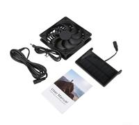 3W 5V Solar Powered Fan for RV Greenhouse Pet House, IP65 | Waterproof Ventilation Fan with 120mm Panel, Outdoor Cooling System