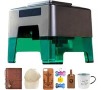 3W/5W Engraver Machine, Portable Desktop Engraver APP Control Easy Setup, Super Easy to Operate for Wood/Plastic/Ceramic/Glass/Food(the 5W model can engrave metal materials)(5w)