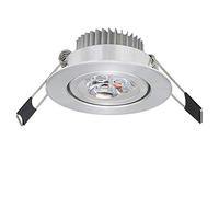 3W Aluminum Panel LED Ceiling Lights Recessed Downlight for Commercial Home Illumination Grille Spotlight Embedded Simple Retrofit Installation High Brightness,Warm Light
