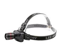 3W Bright Headlamp for Outdoor Camping Hiking Fishing with Adjustable Telescopic Beam (Black, One Size)