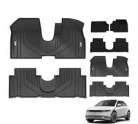 3W Car Floor Mats and Carpets Fit for Hyundai Ioniq 5 2021-2024, All Weather Dog Friendly TPE Car Mats, Waterproof Anti-Slip Easy to Clean Quality Certification Floor Liner Hyundai Accessories