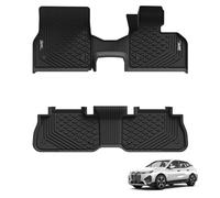 3W Car Floor Mats Fit for BMW iX I20 2022 2023 2024 2025, Dog Friendly TPE Non Toxic Floor Liners, All Weather Waterproof Anti Slip Car Footmats, Black iX Car Accessory, Easy To Clean