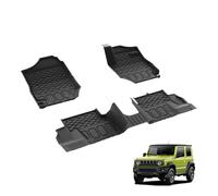 3W Car Floor Mats Tailored for Suzuki Jimny JB64W 2019-2024 2025 3 Doors (Automatic Only), All Weather Pet Dog Friendly Non Toxic TPE Protector Foot mats Anti Slip Floor Liner Jimny Car Accessory