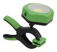 3W COB LED Magnetic Work Lamp & Clamp - Adjustable Head Torch - Battery Powered Loops Multi One Size