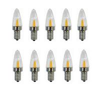 3W Dimmable 30W Equivalent LED Candelabra Bulb 260LM E12 Base LED Candle Bulbs 360 Degrees Beam Angle AC100-130V 10 Pack. (Color : Warm White) (Cool White)