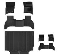 3W Double layer Floor Mats & Boot Liner Fit for Land Rover Defender 110 2020-2025 (Not for 7 Seat or PHEV), All Weather Custom Car Mats+Carpets+Cargo Mat for LR L663, TPE Anti-Slip Car Accessory