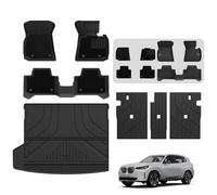 3W Double-layer Floor Mats & Boot liner & Seat Back Protector Fit for 2025 2026 BMW X3 G45 (Not for Plug-in Hybrid) Odorless Dog Friendly All Weather Premium Easy to Clean Heavy Duty BMW Accessories
