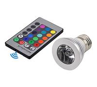3W E27 Color RGB LED Light Bulb with Wireless Remote Control, 16 Colour Changing Led Edison Light Mood Lighting Spot Light for Home Decoration Party