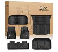 3W Floor Mats & Boot Liner Fit for Tesla Model Y 2021-2024 (Not for Juniper), Thorex™ Pet Friendly All Weather Floor Liner Boot Mats, Heavy Duty Waterproof Easy Clean Tesla Accessories