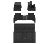 3W Floor Mats & Cargo Liner Fit For Range Rover SE/HSE 2022 2023 2024 with Carpets on TOP, TPE Dog Friendly Mats, All Weather Waterproof Non Slip Car Mats, Easy to Install Car Accessories