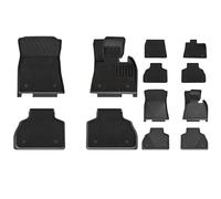 3W Floor Mats & Carpets Fit for BMW X7 6 Seats 2019-2024 2025, All Weather Dog Friendly TPE Car Mat, Waterproof Anti-Slip Easy to Clean Heavy Duty 6 Passengers Floor Liner BMW X7 Accessories
