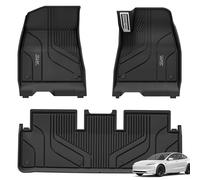 3W Floor Mats Fit for 2024-2026 Tesla Model 3 Highland, Odorless Thoex™ Dog Friendly All Weather Premium Car Mat, Waterproof Anti-Slip Easy to Clean Heavy Duty Liner Tesla Accessories