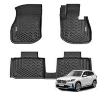 3W Floor Mats Fit for BMW iX1 U11/iX2 U10 2023 2024 2025 U11, All Weather Pet Dog Friendly Recyclable TPE Car Floor Liner, Waterproof Easy to Clean Anti-Slip BMW Accessories